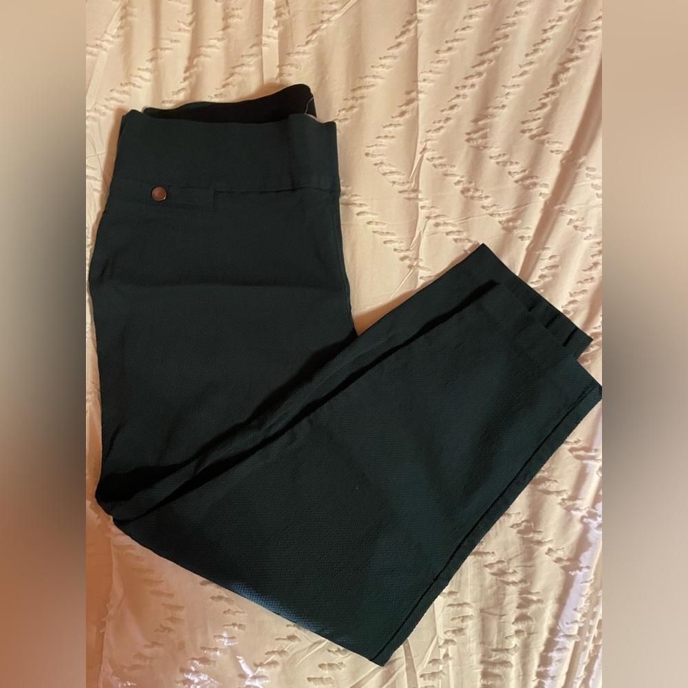 Green textured Maurices dress pant